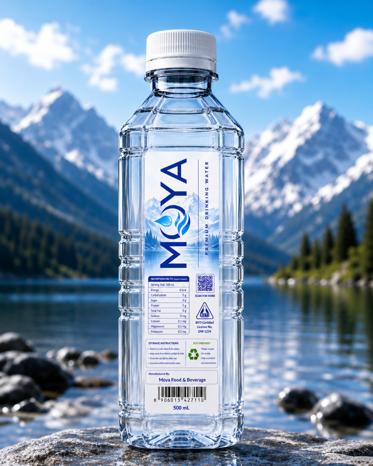 MOYA 500ml drinking water bottle